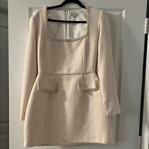 NADINE MERABI NATALIE IVORY DRESS